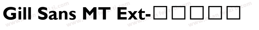Gill Sans MT Ext字体转换